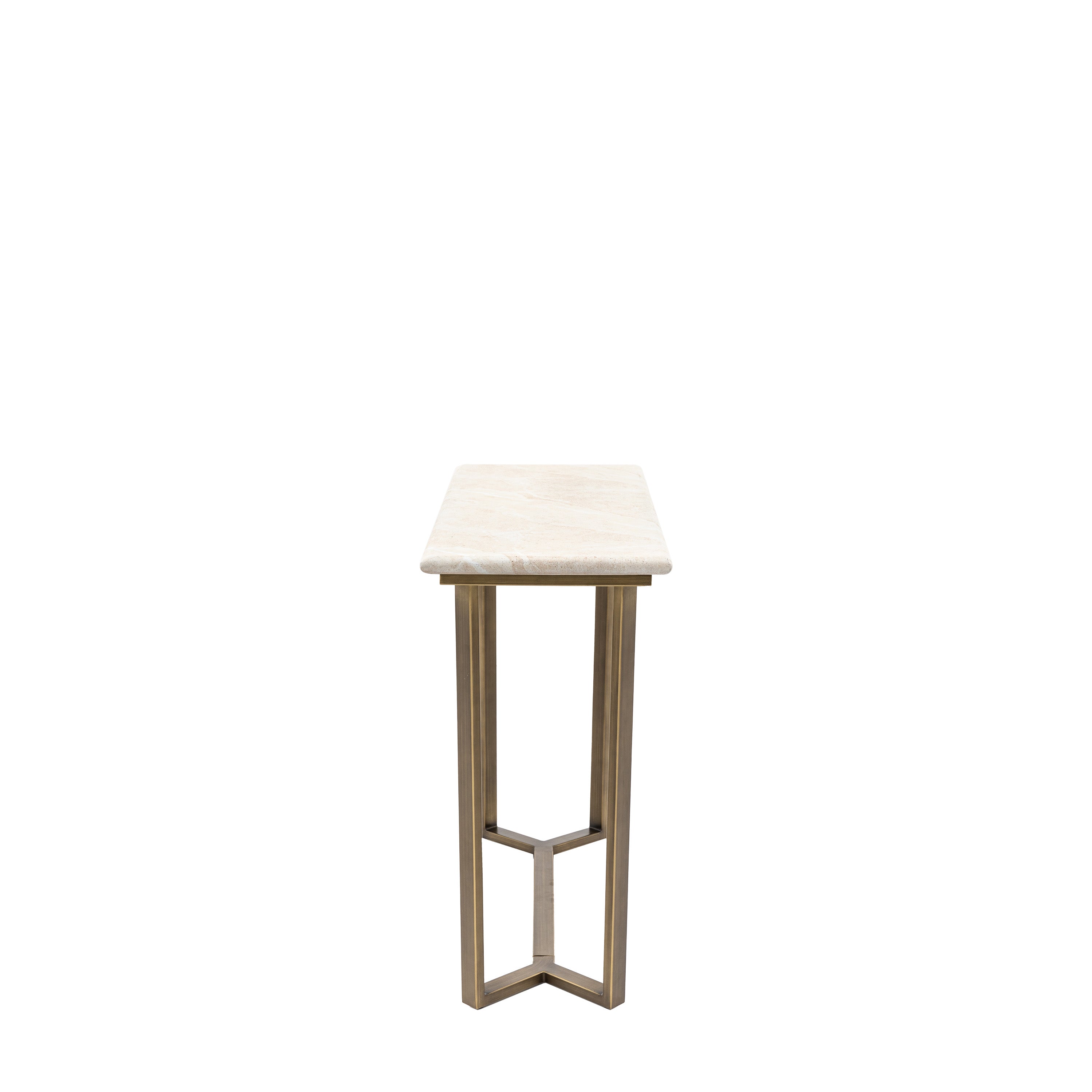Annecy Bronze & White Concrete Console Table